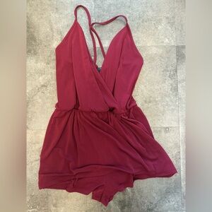 Forever 21 Burgundy Romper